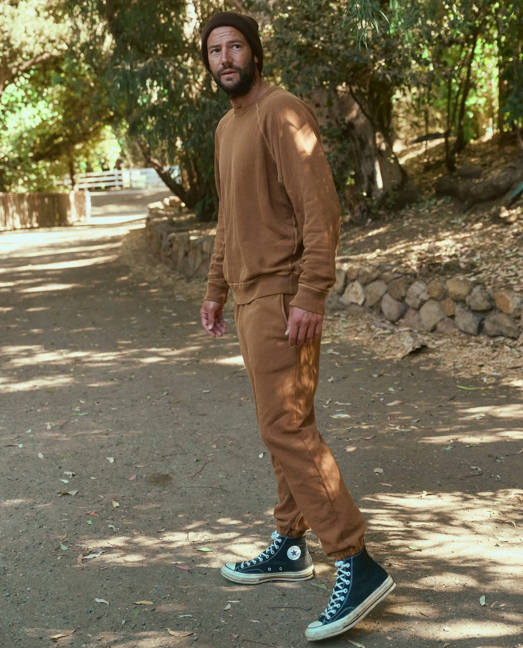The Men's Stadium Sweatpant. -- Amber sold by THE GREAT. product image thumbnail 2