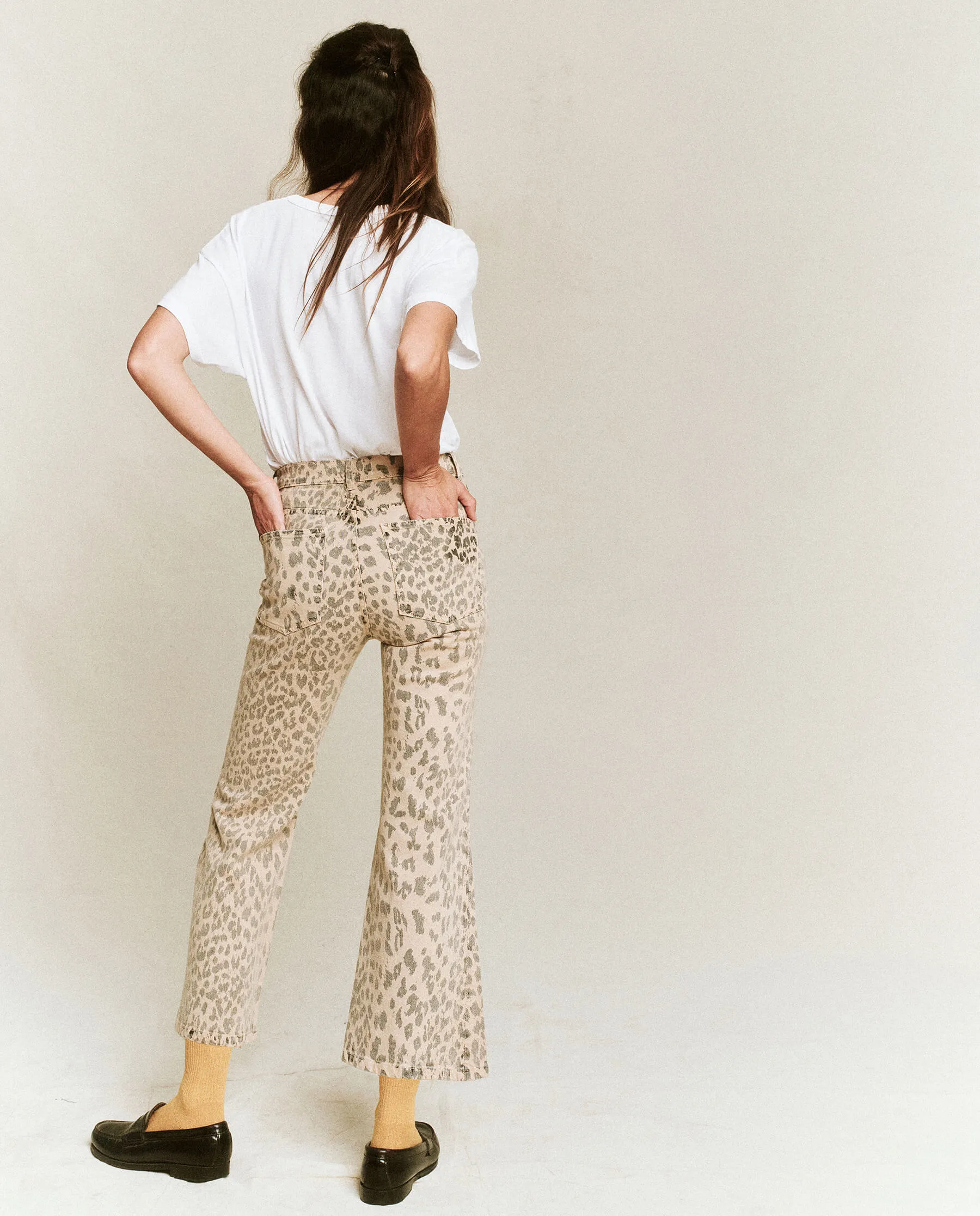 The Kick Bell Jean. -- Vintage Leopard sold by THE GREAT. product image thumbnail 5