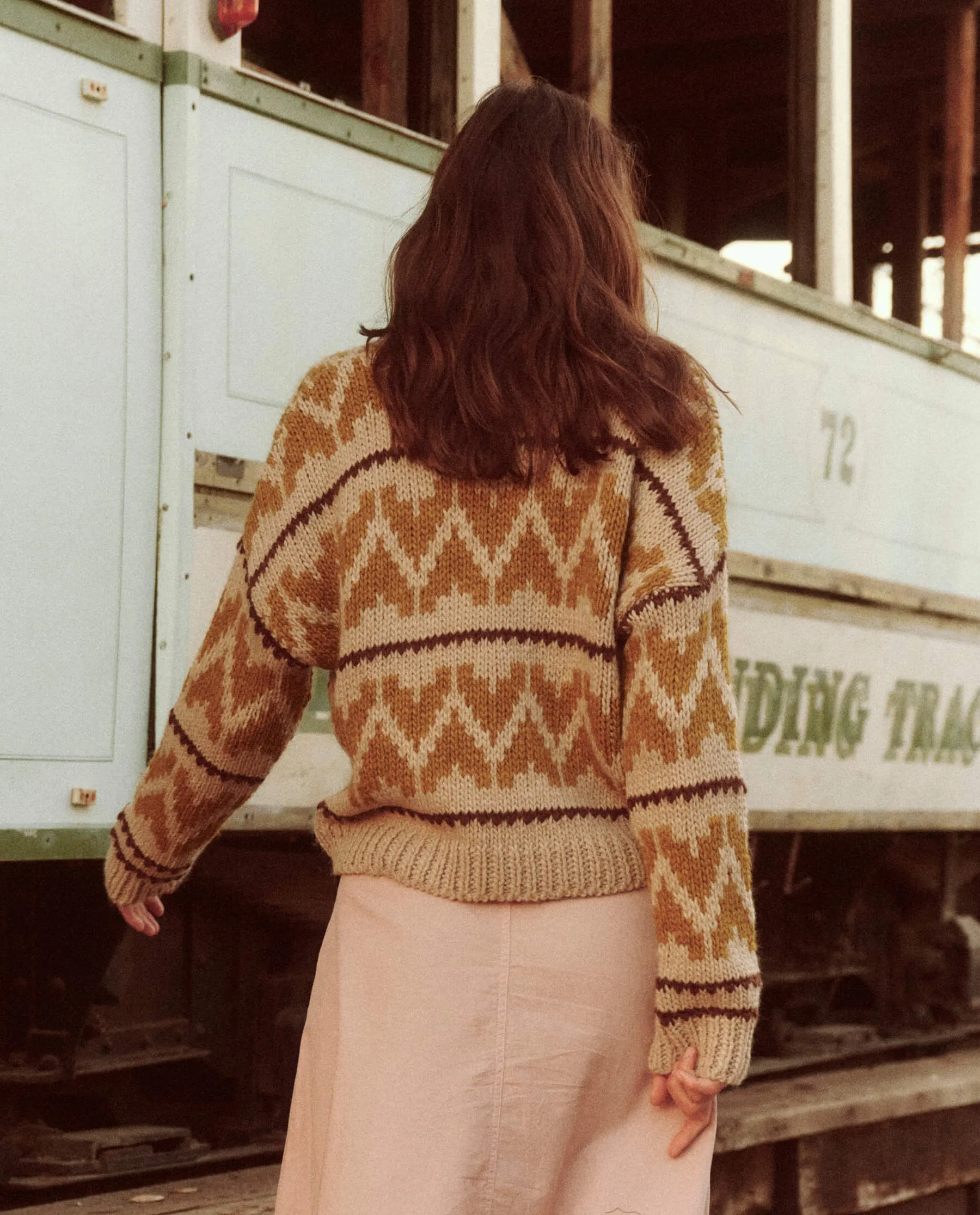 The Folk Pullover. -- Earth Tone sold by THE GREAT. product image thumbnail 4