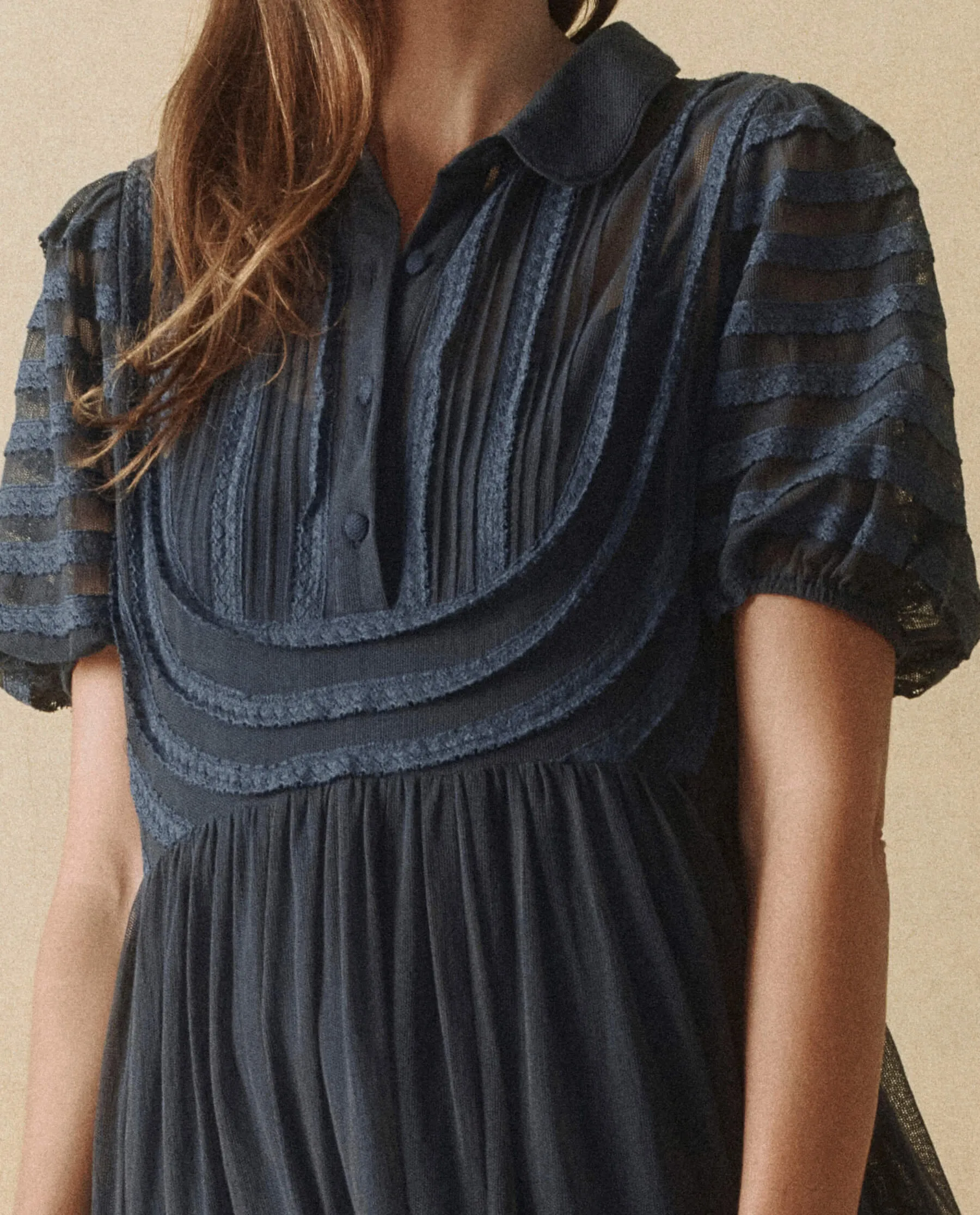 The Honor Dress. -- Starlit Navy sold by THE GREAT. product image thumbnail 4