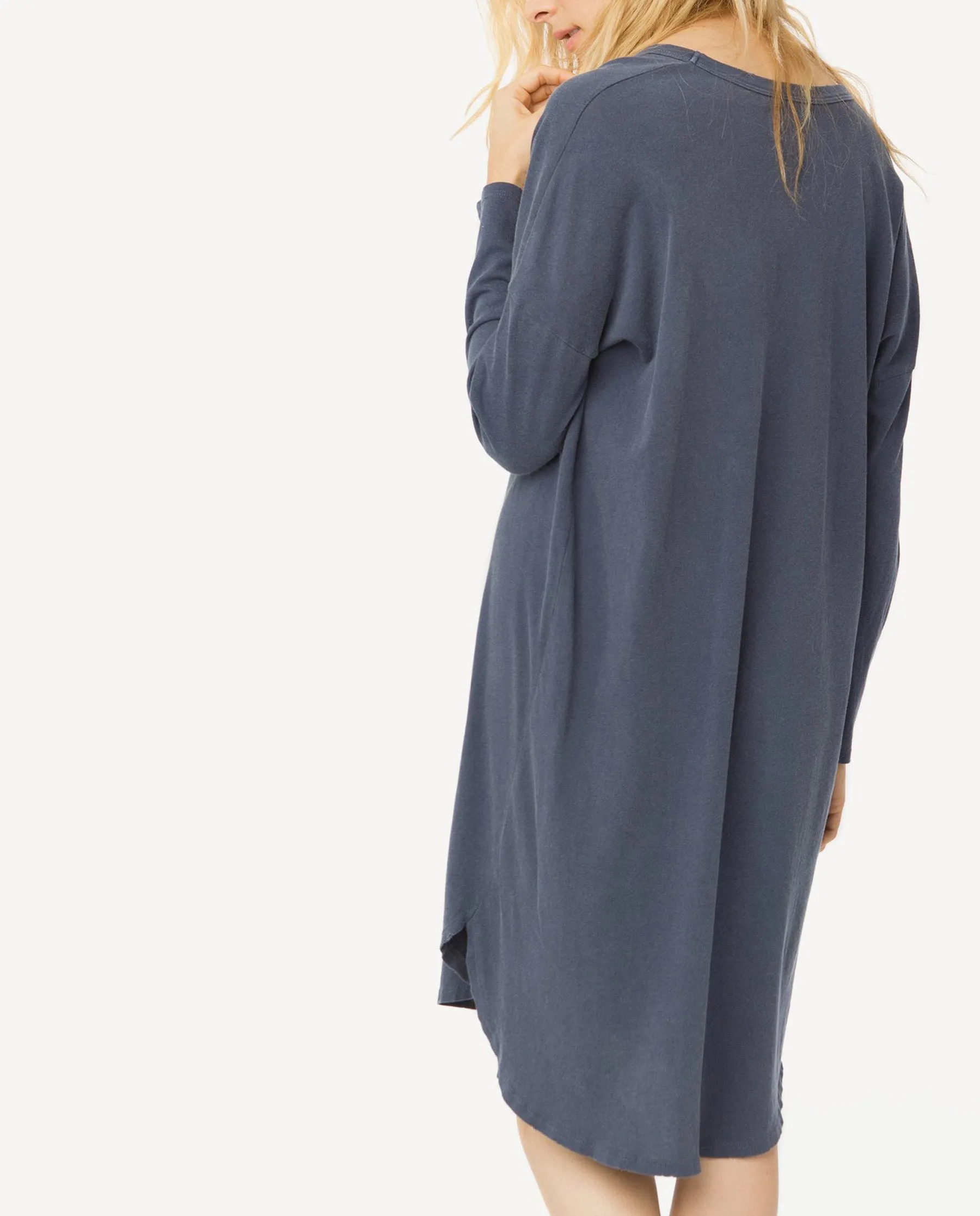 The U-Neck Dress. -- Navy sold by THE GREAT. product image thumbnail 3
