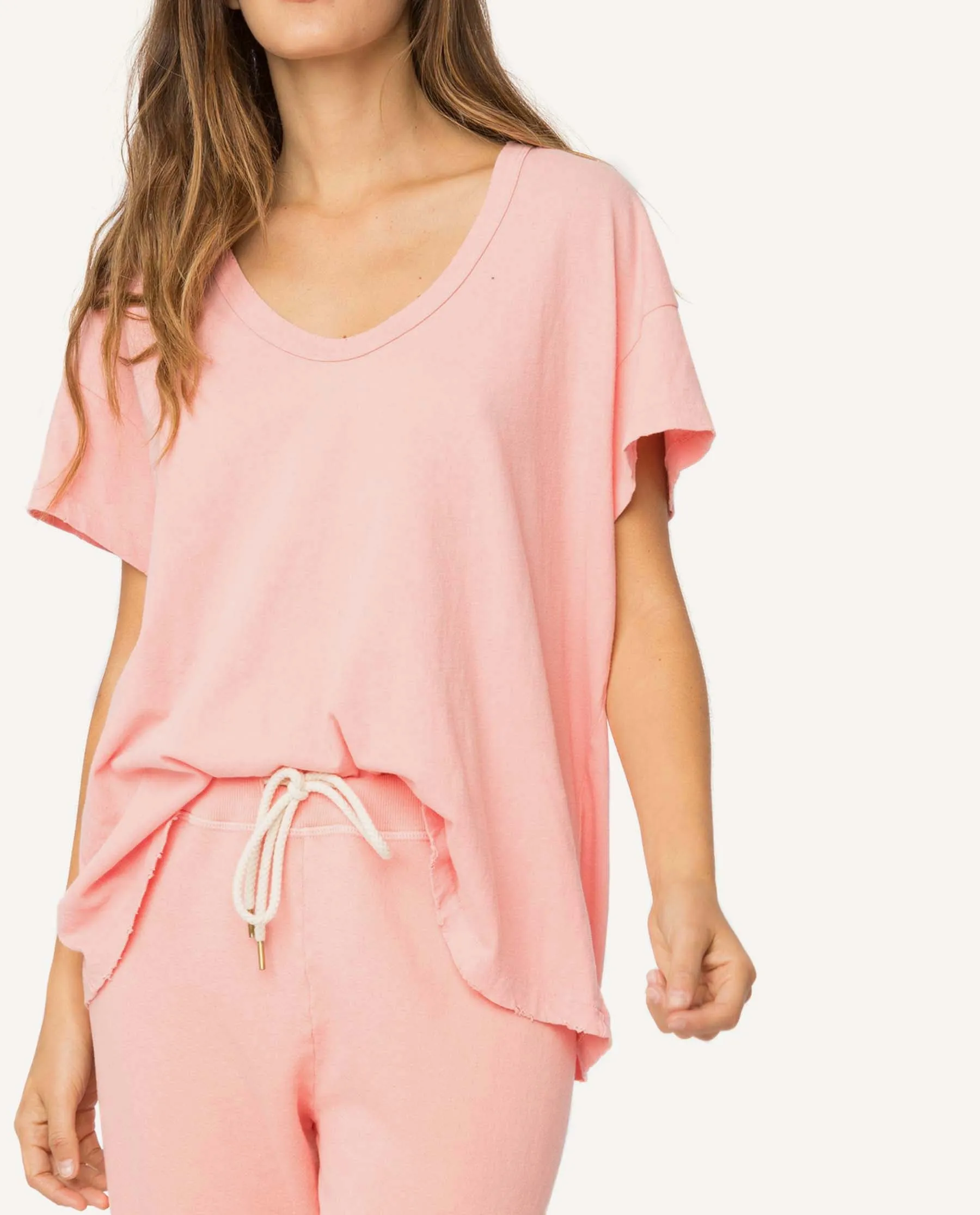 The U-Neck Tee. -- Posey sold by THE GREAT.