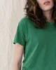 The Slim Tee. Solid -- BOTTLE GREEN sold by THE GREAT.