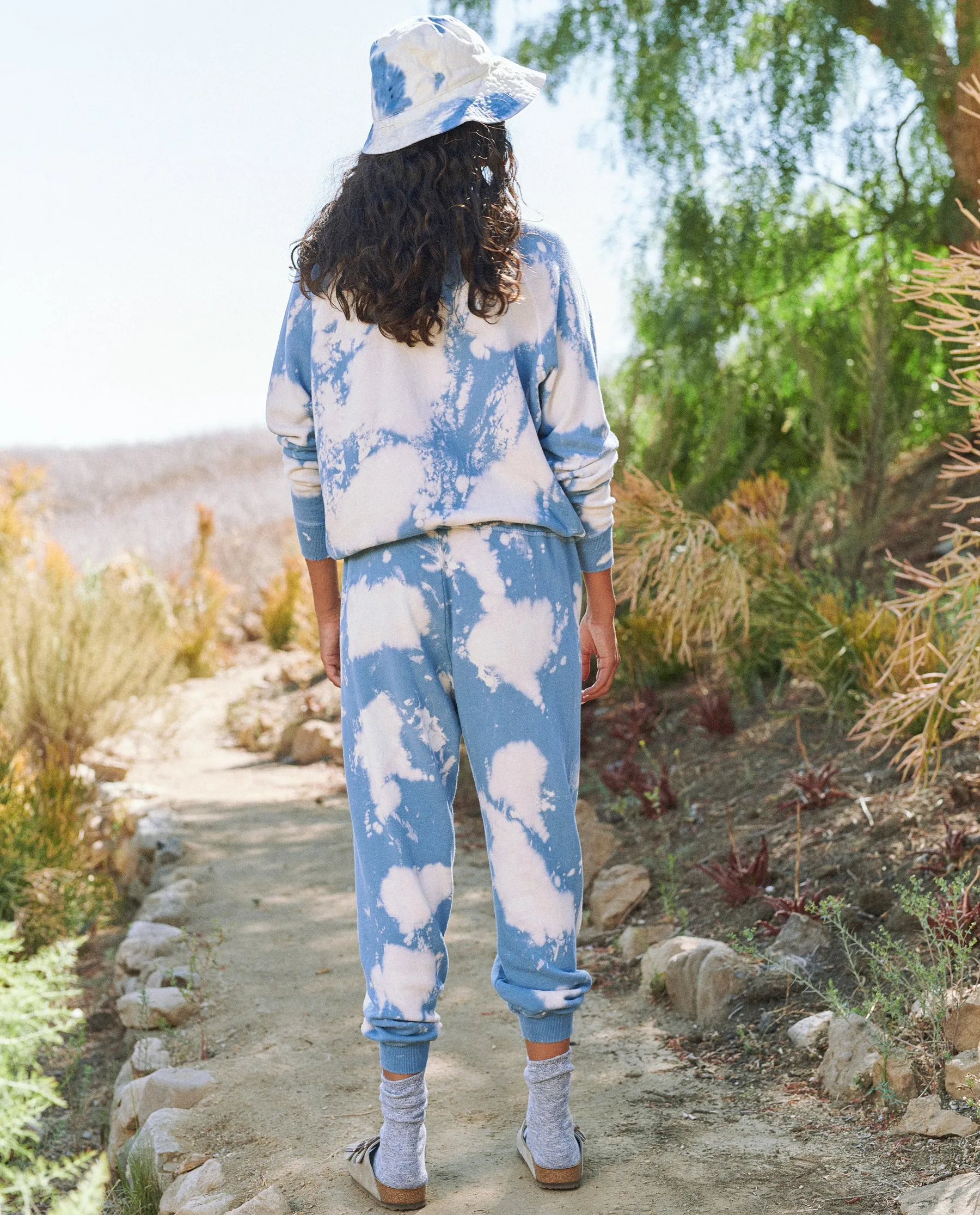 The Cropped Sweatpant. Novelty -- Cloud Wash sold by THE GREAT. product image thumbnail 4