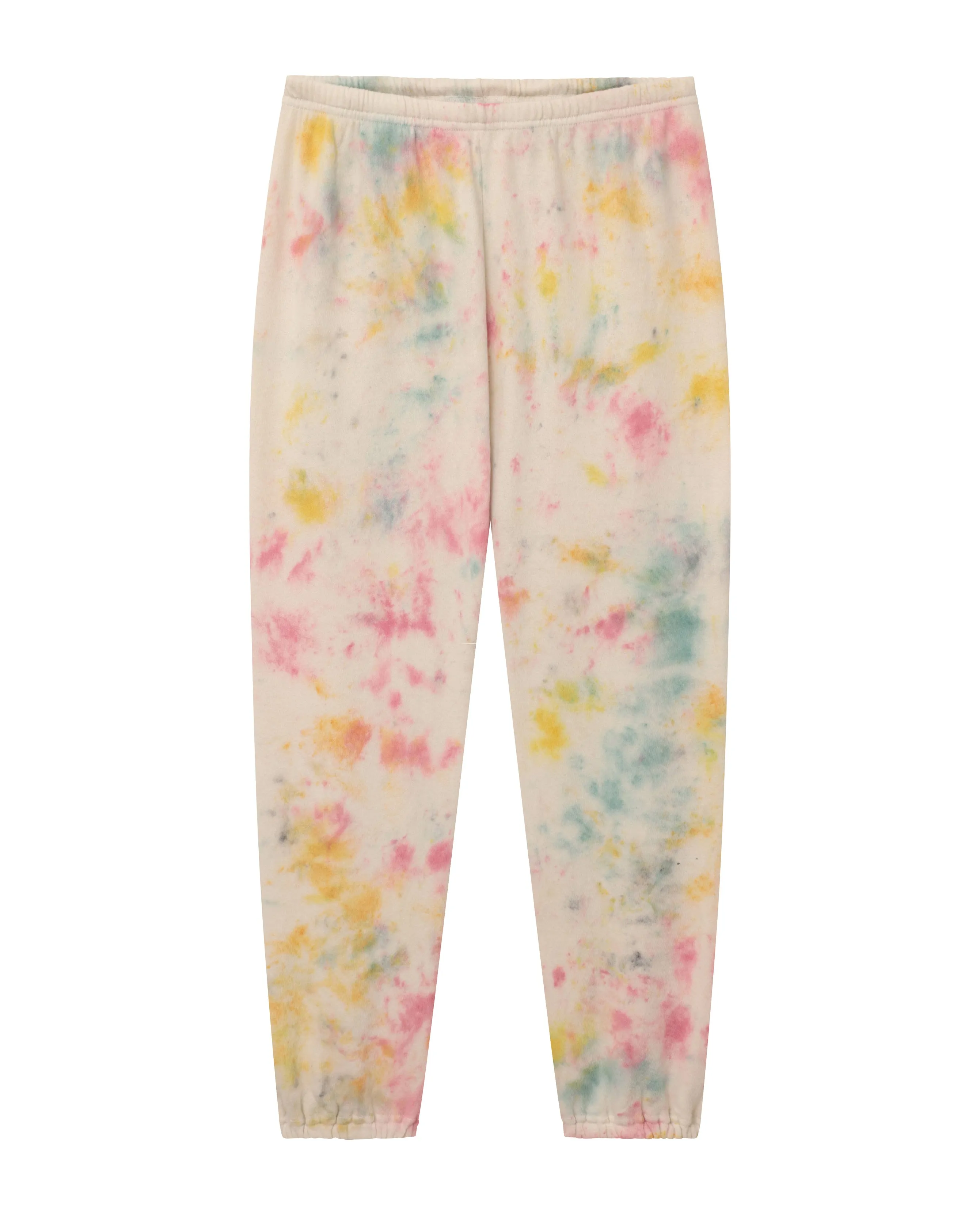 The Stadium Sweatpant. Novelty -- Confetti Tie Dye sold by THE GREAT.