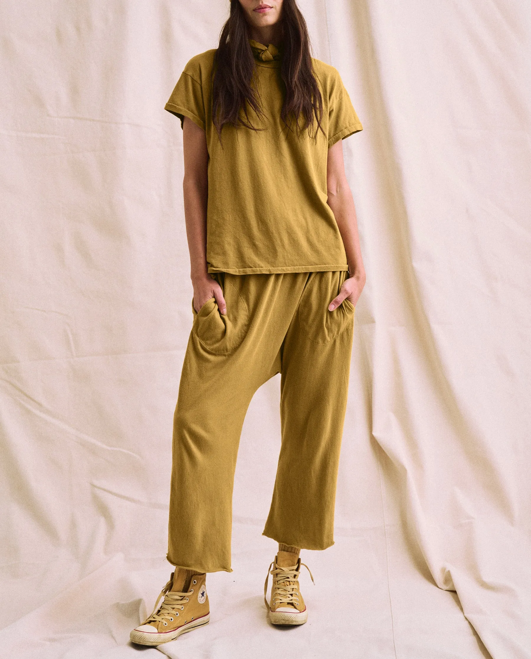 The Plant-Dyed Jersey Crop. -- Pomegranate Rind sold by THE GREAT. product image thumbnail 2