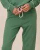 The Cropped Sweatpant. Solid -- Juniper sold by THE GREAT.
