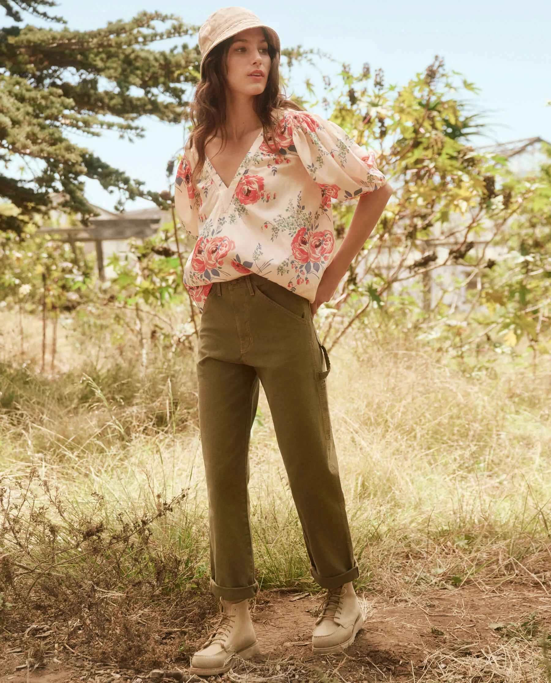 The Carpenter Pant. -- Army sold by THE GREAT. product image thumbnail 2