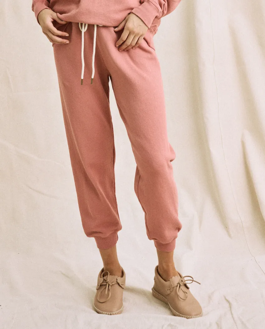 The Cropped Sweatpant. Solid -- Rosette sold by THE GREAT. product image thumbnail 2