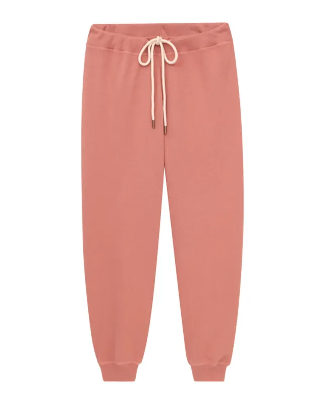 The Cropped Sweatpant. Solid -- Rosette sold by THE GREAT.