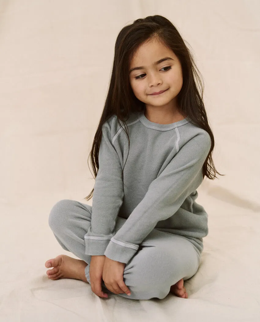 The Little Stadium Sweatpant. Solid -- Dusty Blue sold by THE GREAT. product image thumbnail 5