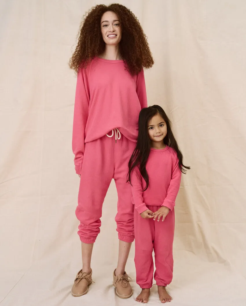 The Little Stadium Sweatpant. Solid -- Bright Rouge sold by THE GREAT. product image thumbnail 2