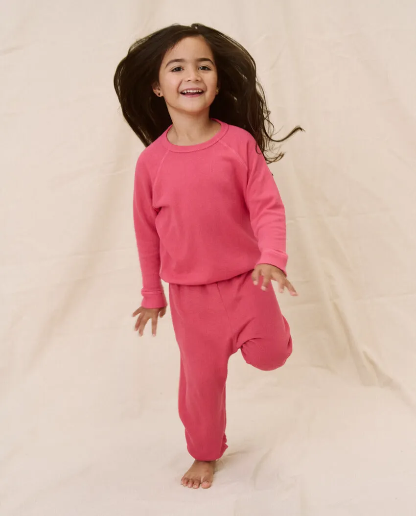 The Little Stadium Sweatpant. Solid -- Bright Rouge sold by THE GREAT. product image thumbnail 3