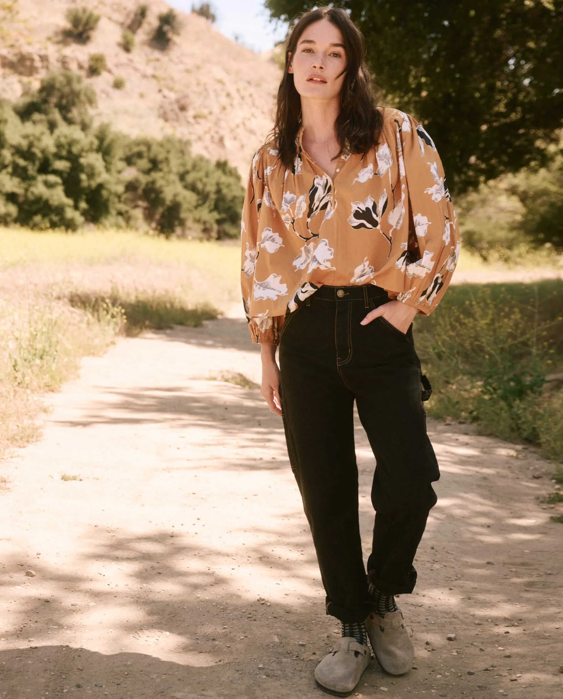 The Tale Top. -- Amber Antique Floral sold by THE GREAT. product image thumbnail 5