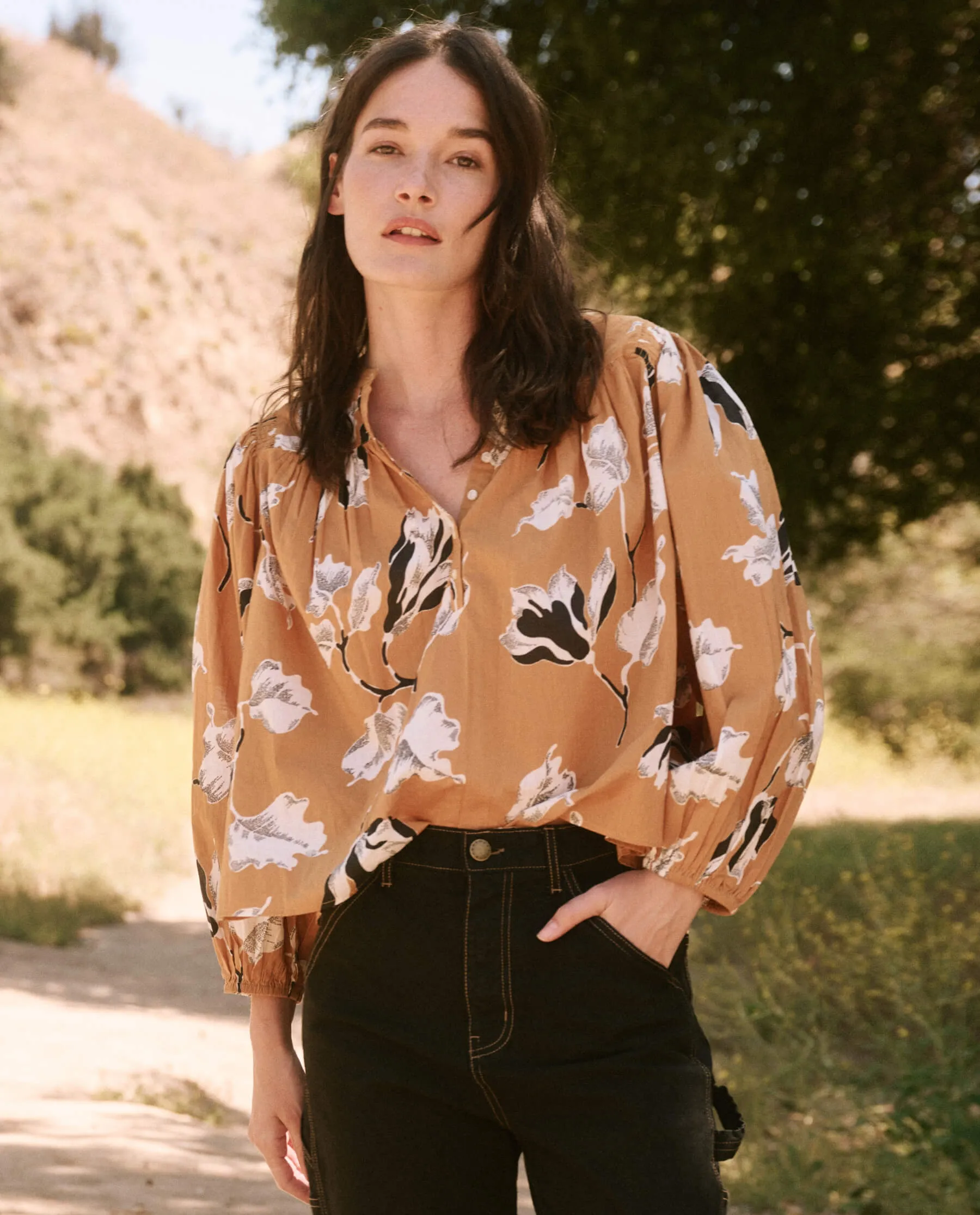 The Tale Top. -- Amber Antique Floral sold by THE GREAT. product image thumbnail 2