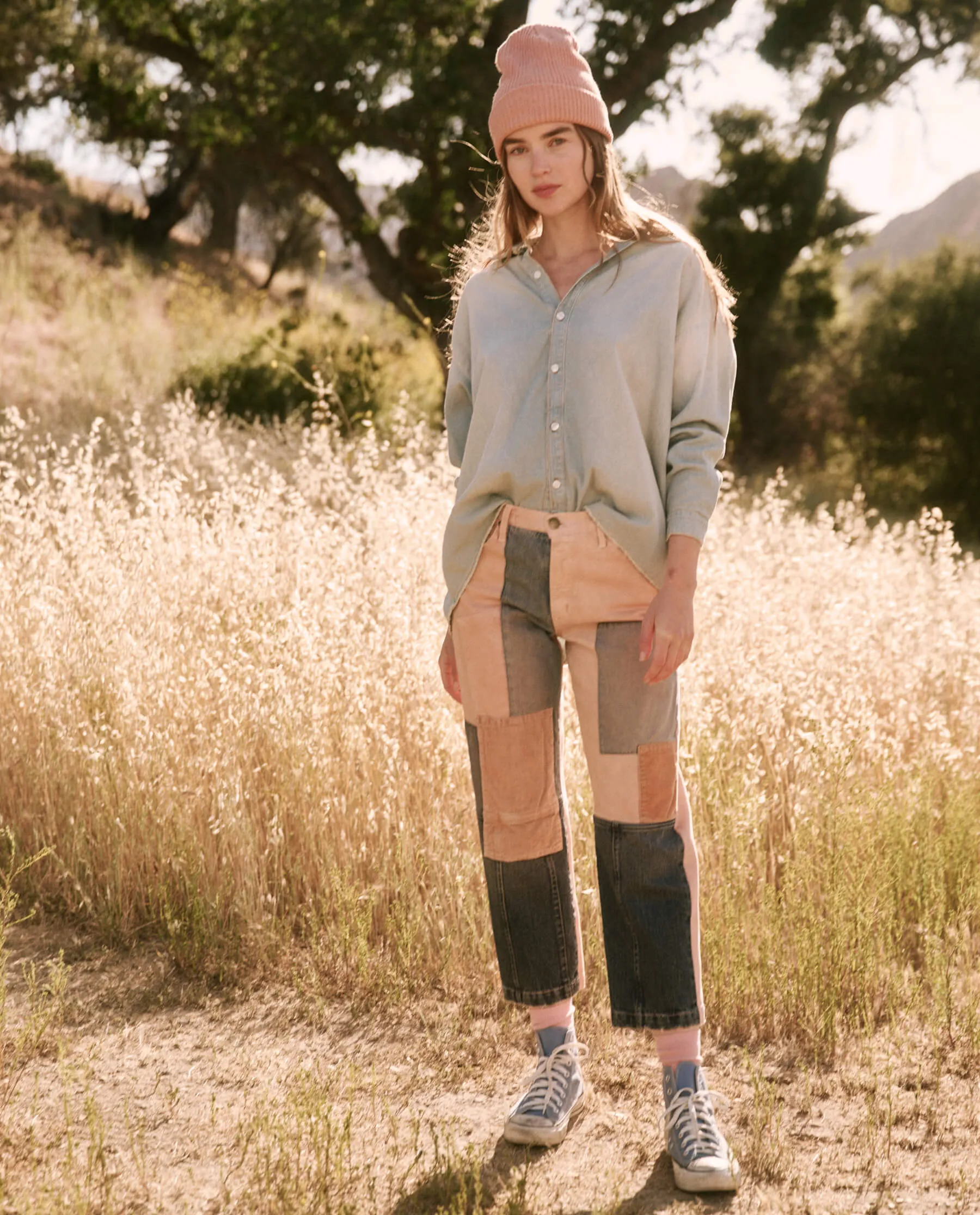 The Billy Jean. -- Rose Petal and Indigo Patchwork sold by THE GREAT. product image thumbnail 2