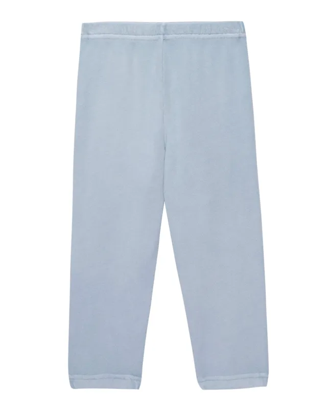 The Little Stadium Sweatpant. Solid -- Whisper Blue sold by THE GREAT.