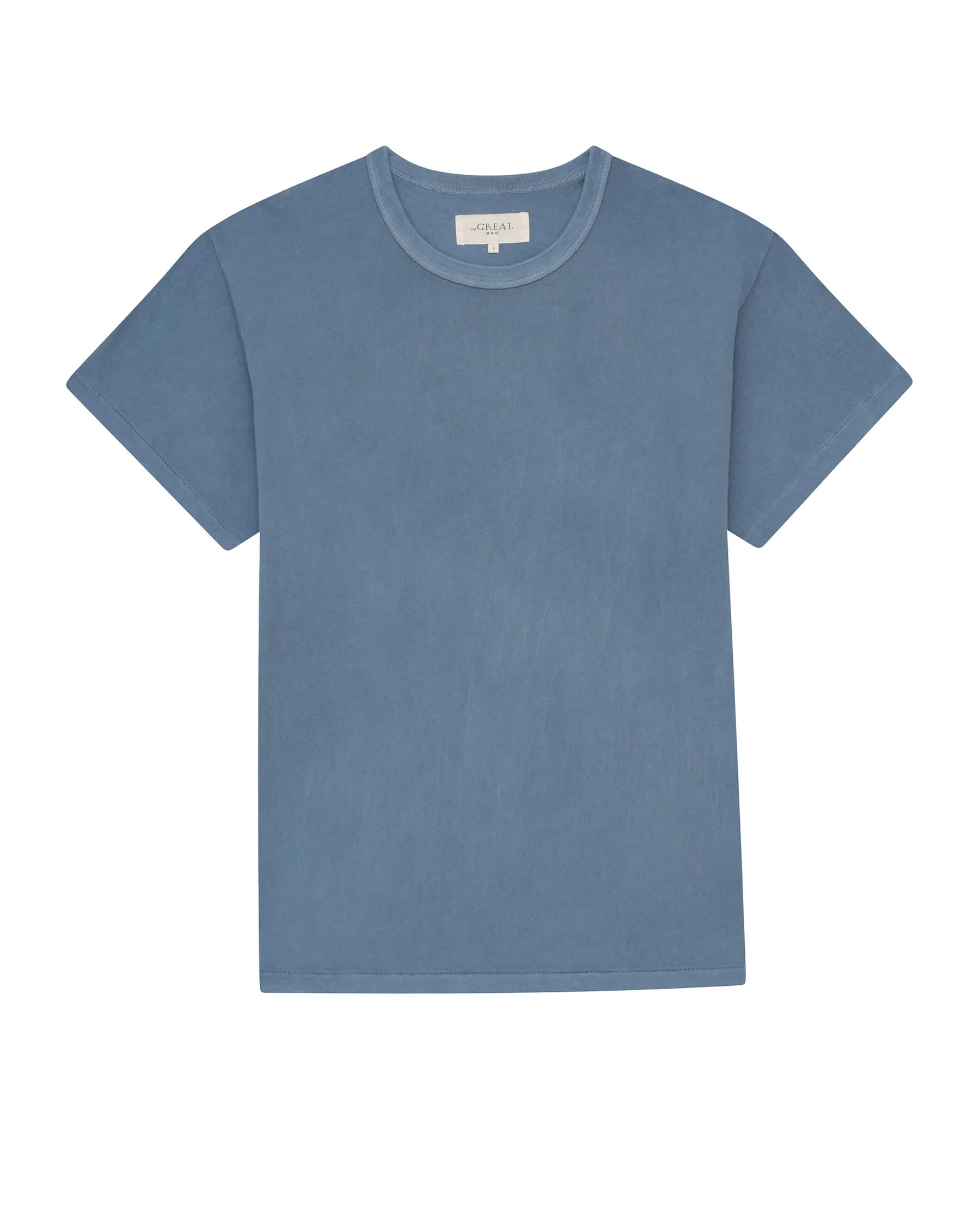 The Men's Boxy Crew. -- Vintage Cornflower sold by THE GREAT.