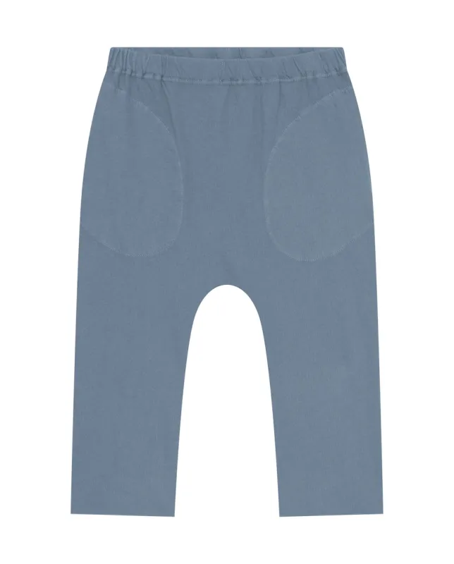 The Little Jersey Crop. Solid  -- Vintage Cornflower sold by THE GREAT.