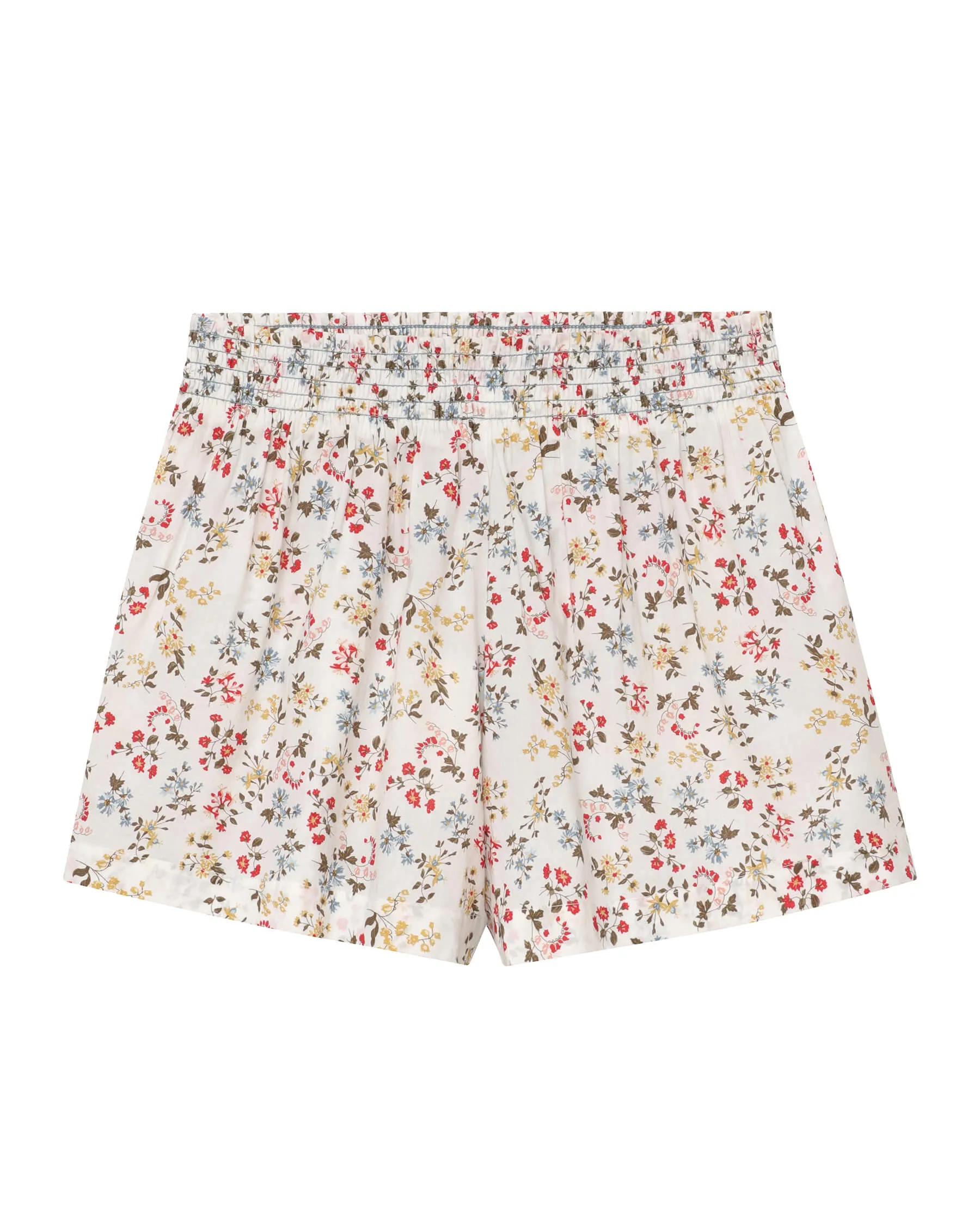 The Smocked Sleep Short. -- Terrace Floral sold by THE GREAT.