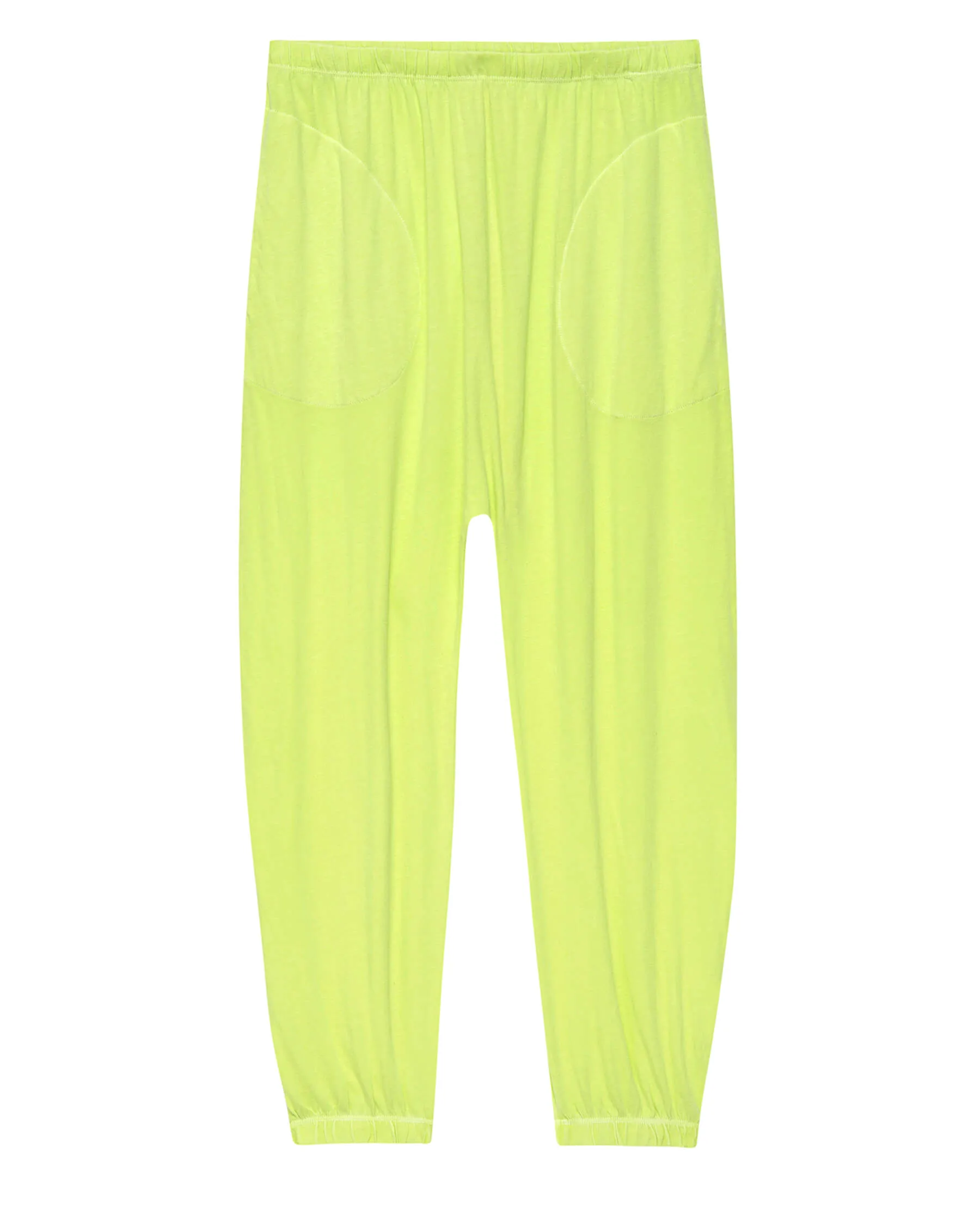 The Jersey Jogger Pant. -- Lime Zest sold by THE GREAT.