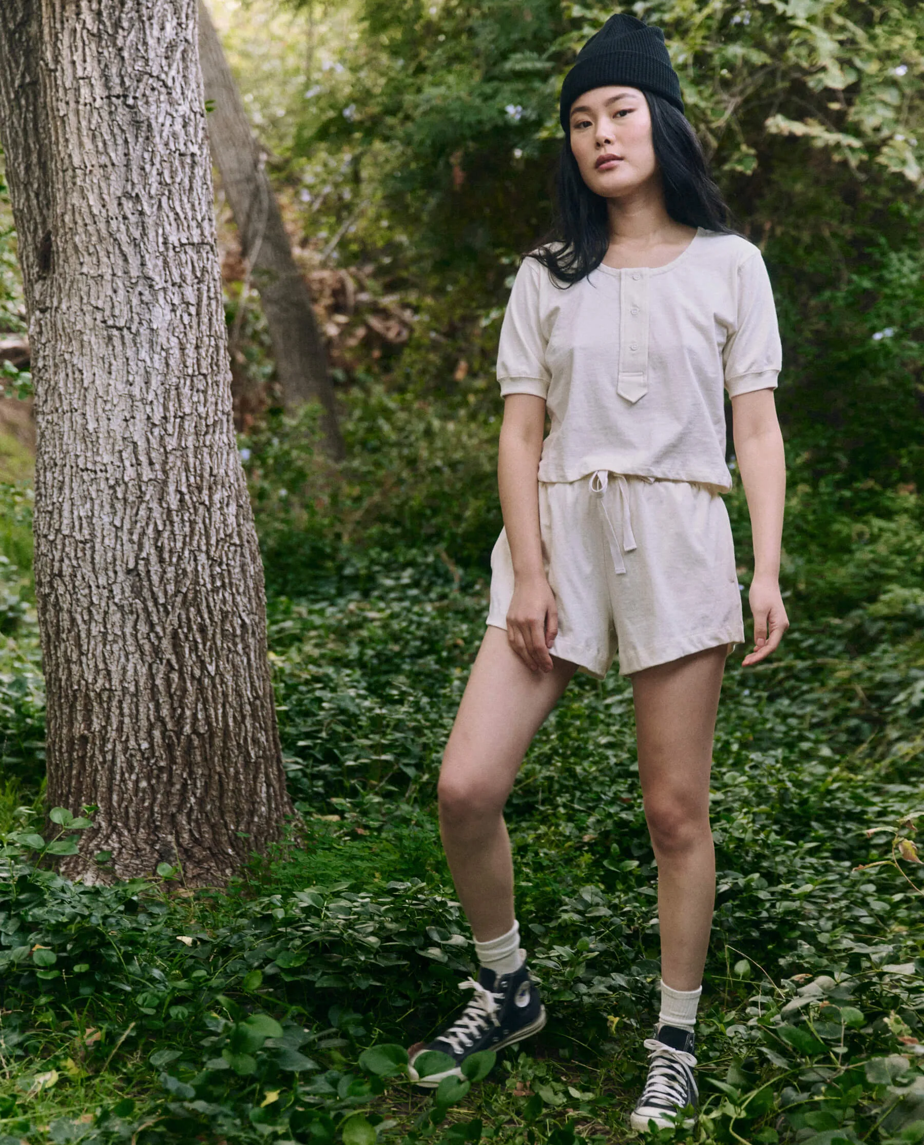 The Scoop Henley. -- Natural sold by THE GREAT. product image thumbnail 5