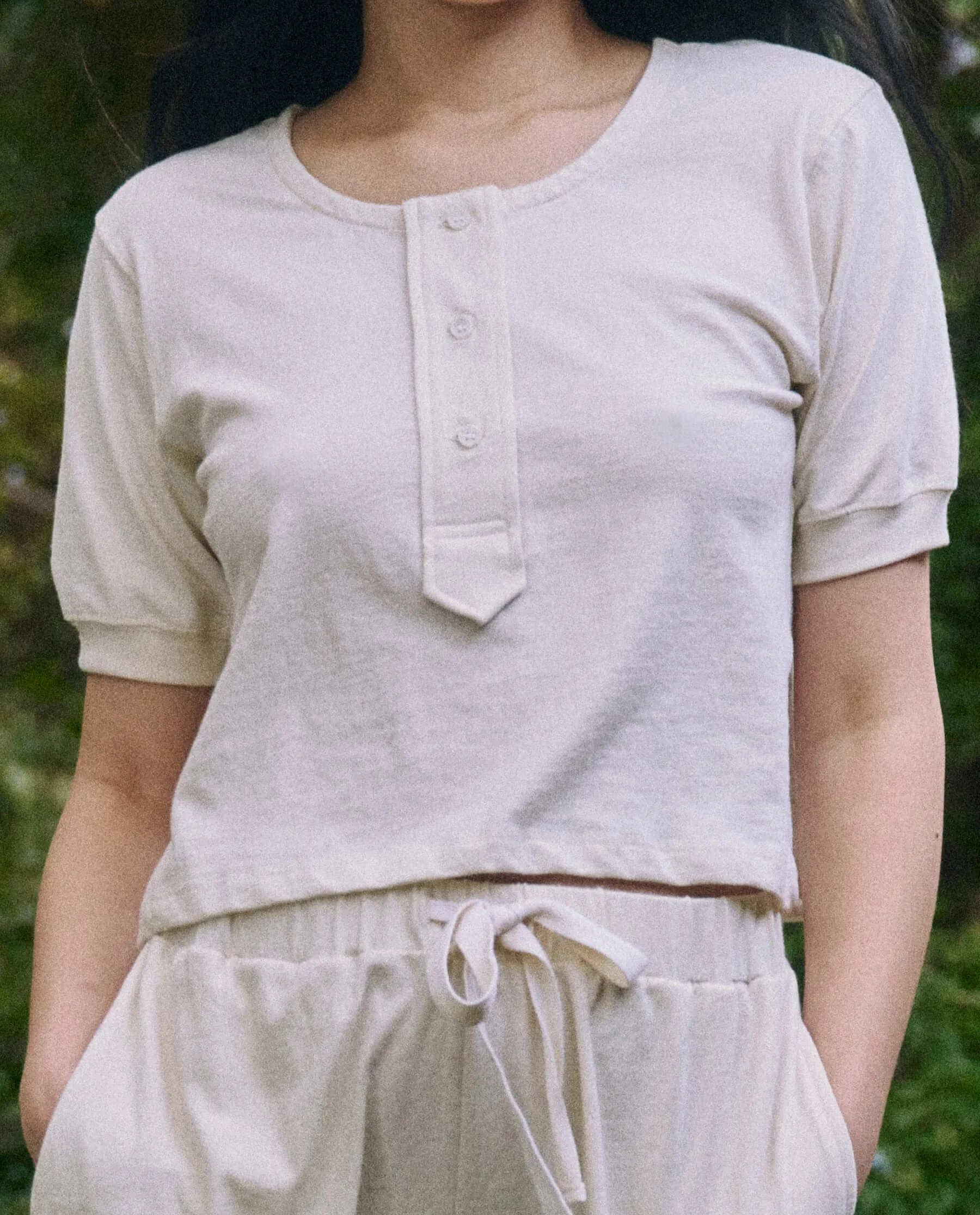 The Scoop Henley. -- Natural sold by THE GREAT. product image thumbnail 3