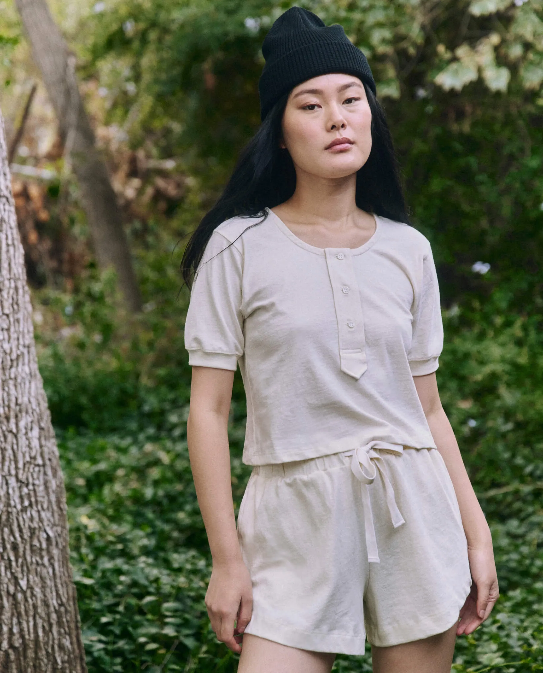 The Scoop Henley. -- Natural sold by THE GREAT. product image thumbnail 2