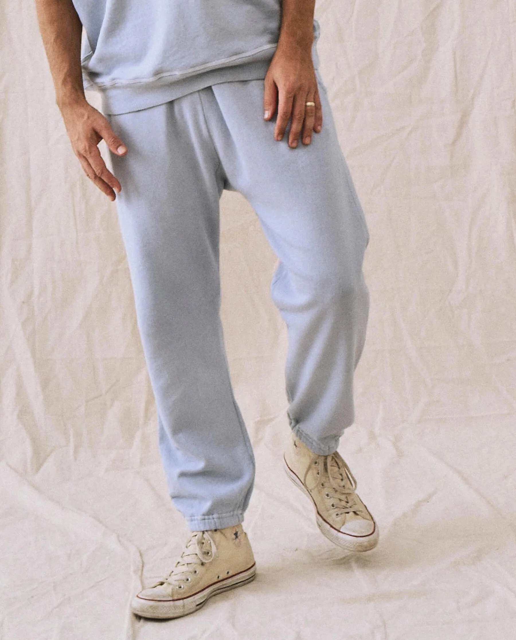 The Men's Stadium Sweatpant. -- Whisper Blue sold by THE GREAT. product image thumbnail 5