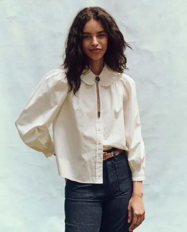 The Hemingway Top. -- White made by THE GREAT.