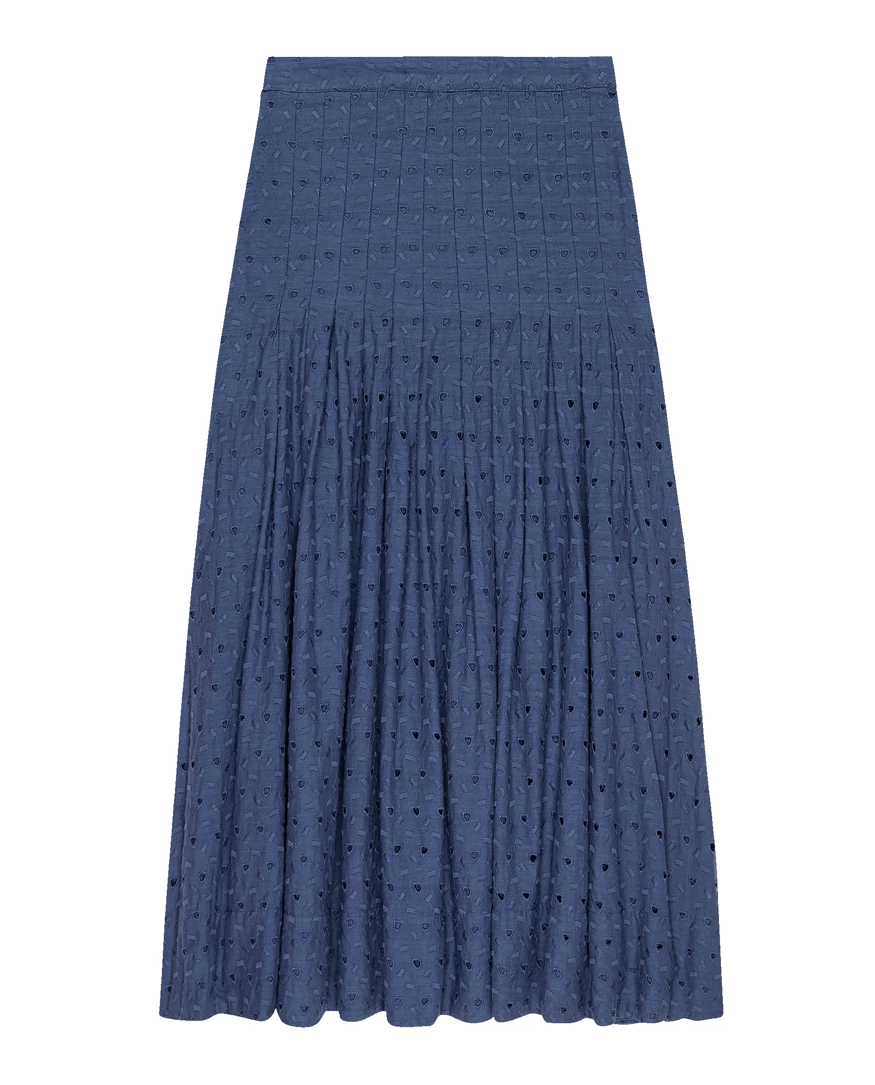The Rhythm Skirt. -- Riverside Blue sold by THE GREAT. product image thumbnail 5