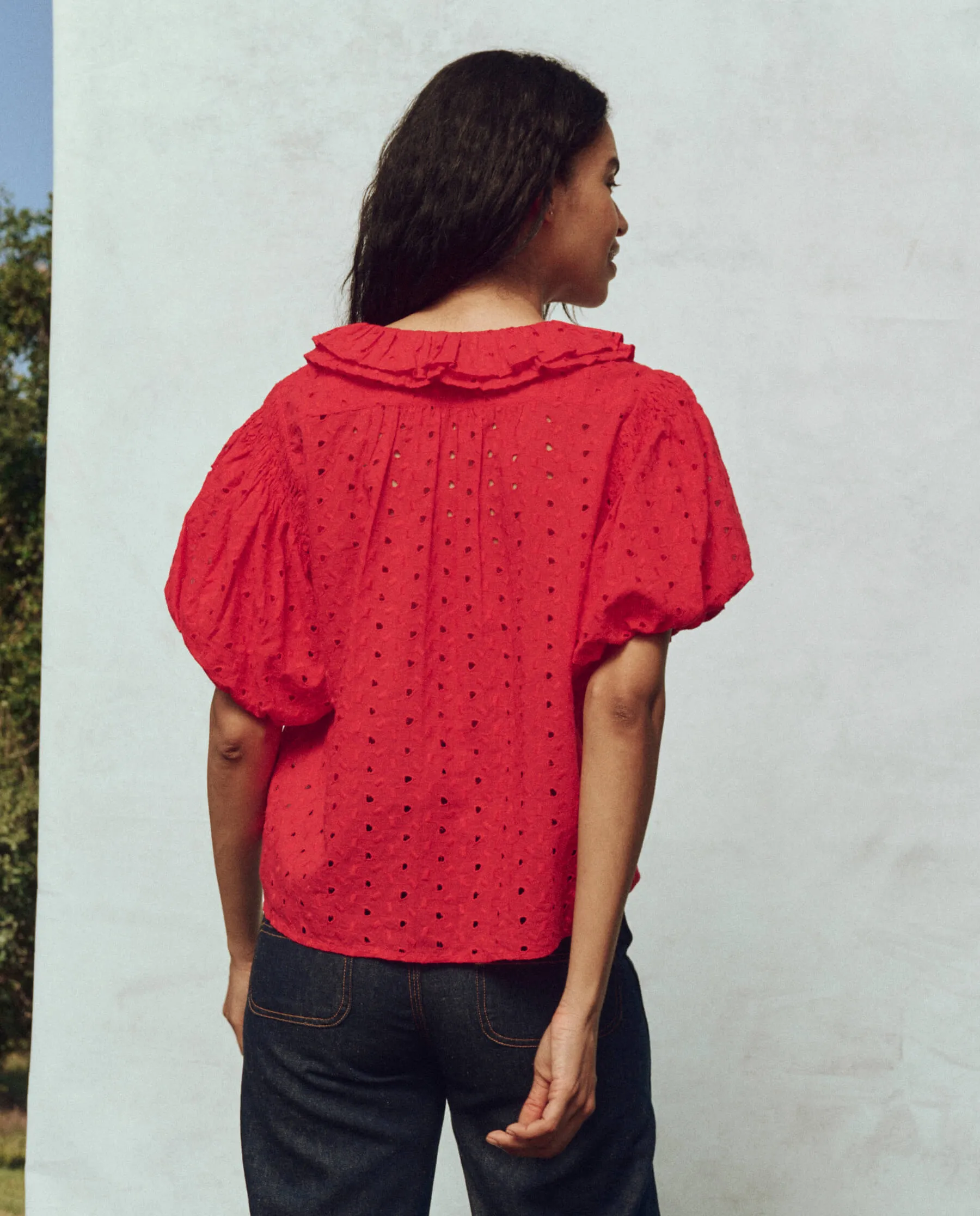 The Artisan Top. -- Red Rose sold by THE GREAT. product image thumbnail 2
