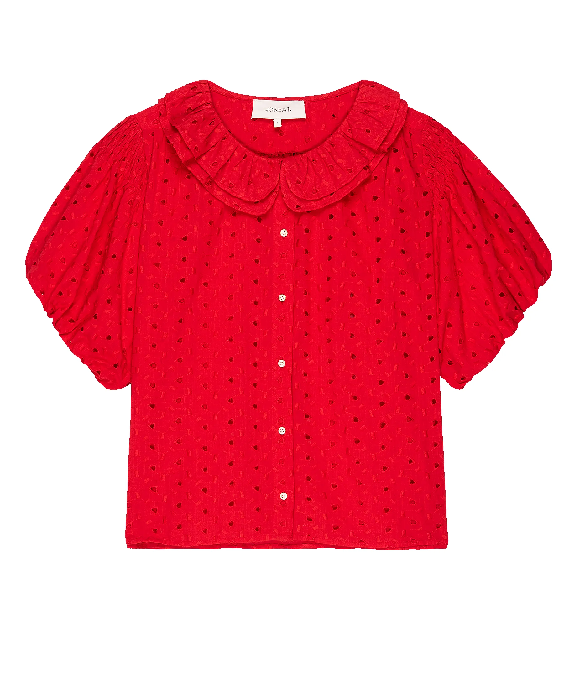 The Artisan Top. -- Red Rose sold by THE GREAT. product image thumbnail 5