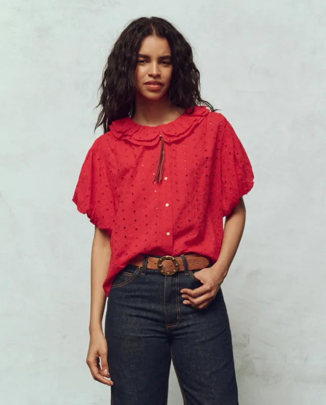 The Artisan Top. -- Red Rose made by THE GREAT.