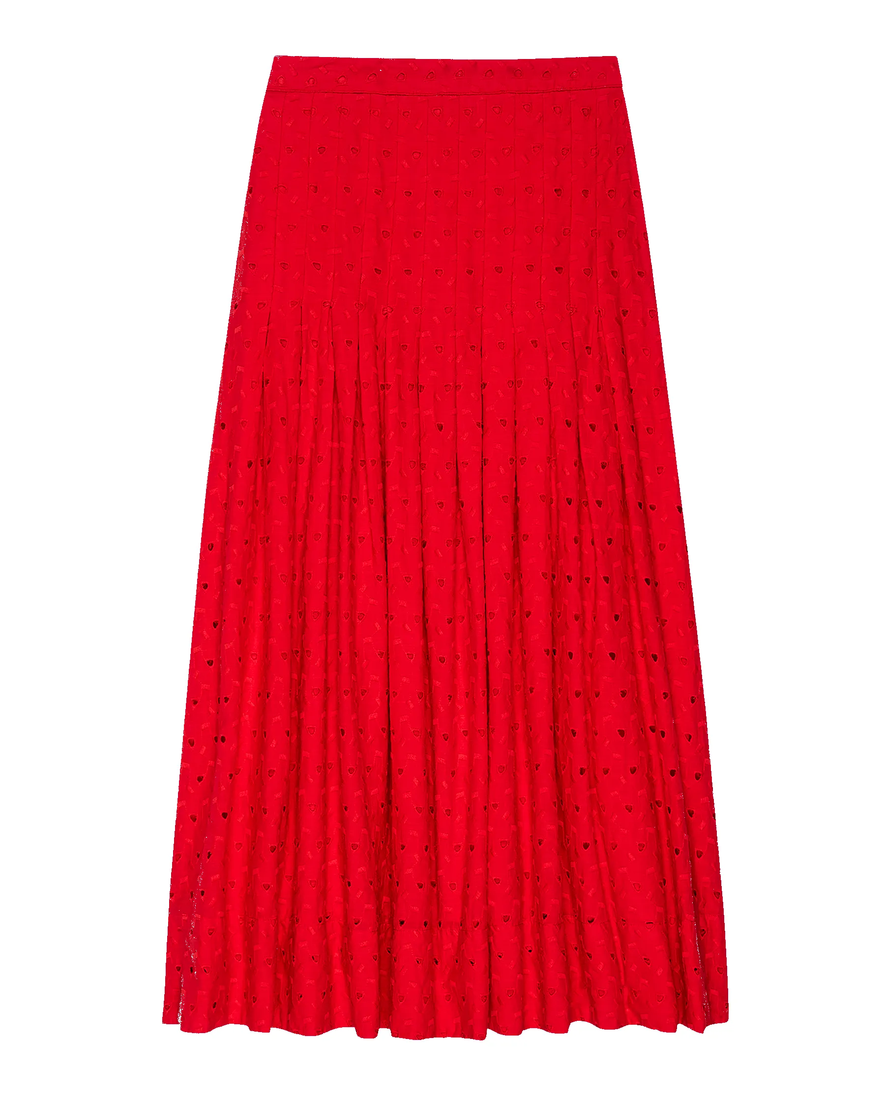 The Rhythm Skirt. -- Red Rose sold by THE GREAT. product image thumbnail 5