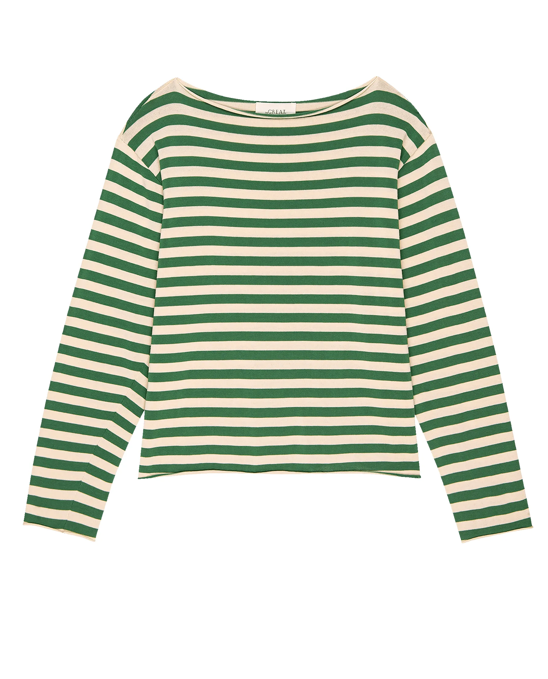 The Sailor Sweater. -- Dill Stripe sold by THE GREAT. product image thumbnail 5