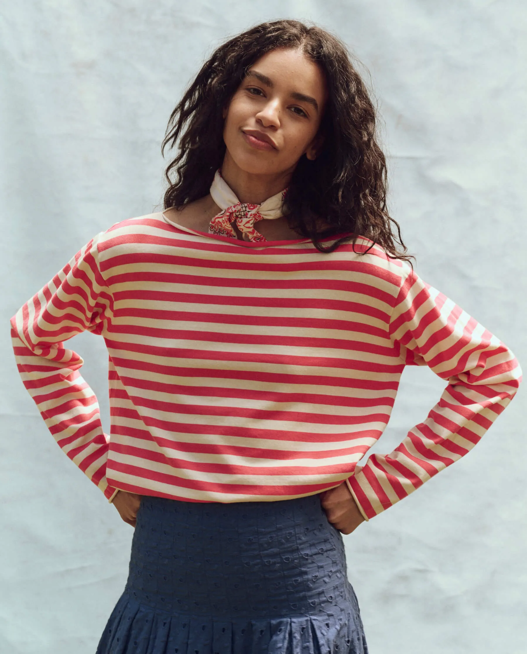 The Sailor Sweater. -- Punch Stripe sold by THE GREAT.