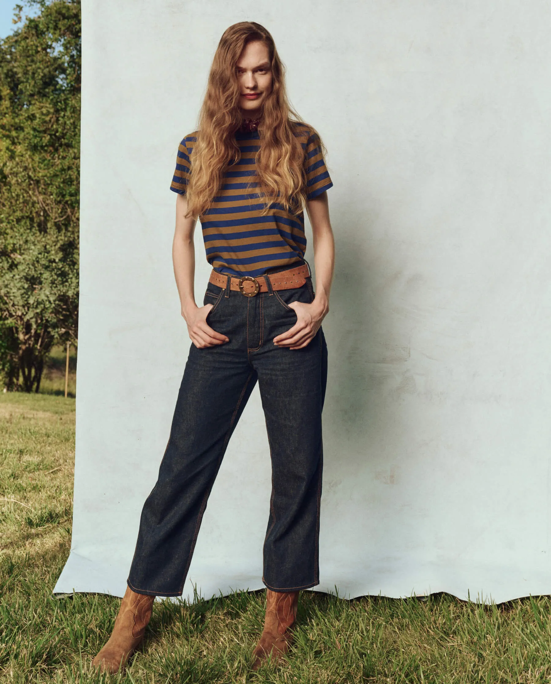 The Little Tee. Novelty -- Capital Stripe sold by THE GREAT. product image thumbnail 4