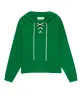 The Lace Up Hoodie. -- Dill sold by THE GREAT.