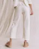The Wide Leg Cropped Sweatpant. -- Washed White sold by THE GREAT.