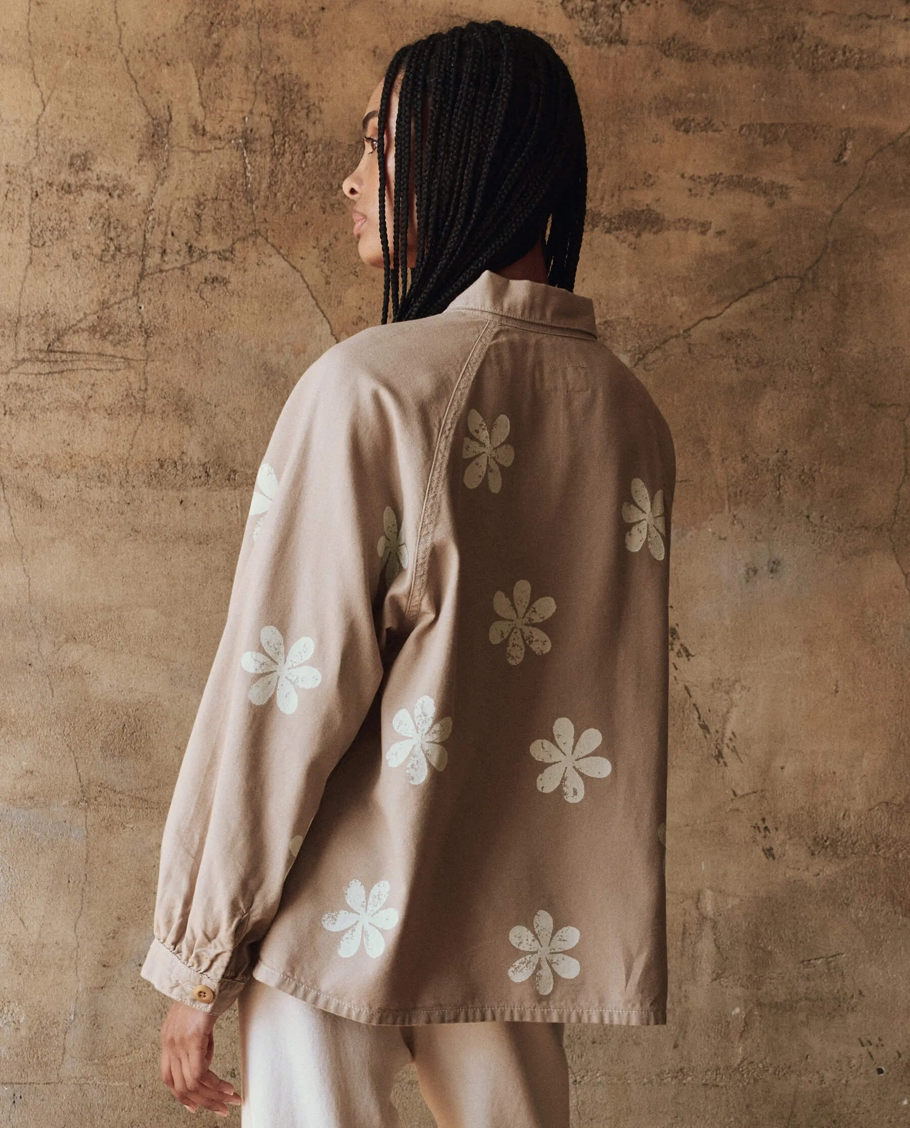 The Commodore Jacket with Daisy Stamp. -- Khaki with Daisy Stamp sold by THE GREAT. product image thumbnail 2