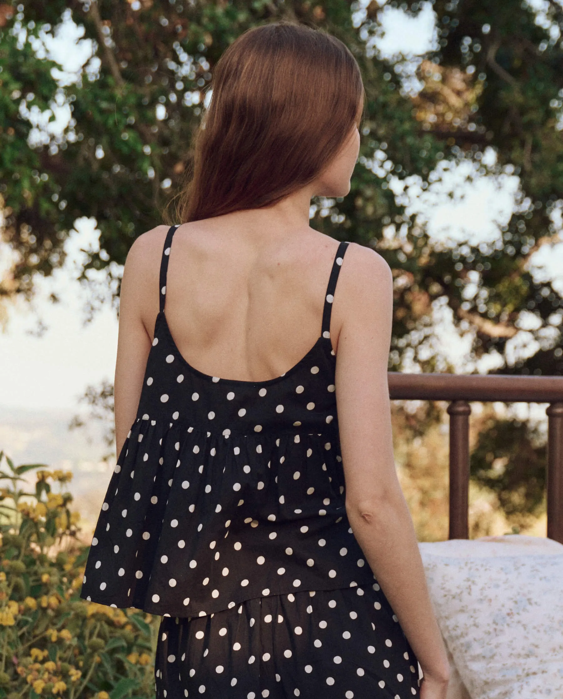 The Nighttime Cami. -- Black Polka Dot sold by THE GREAT. product image thumbnail 2