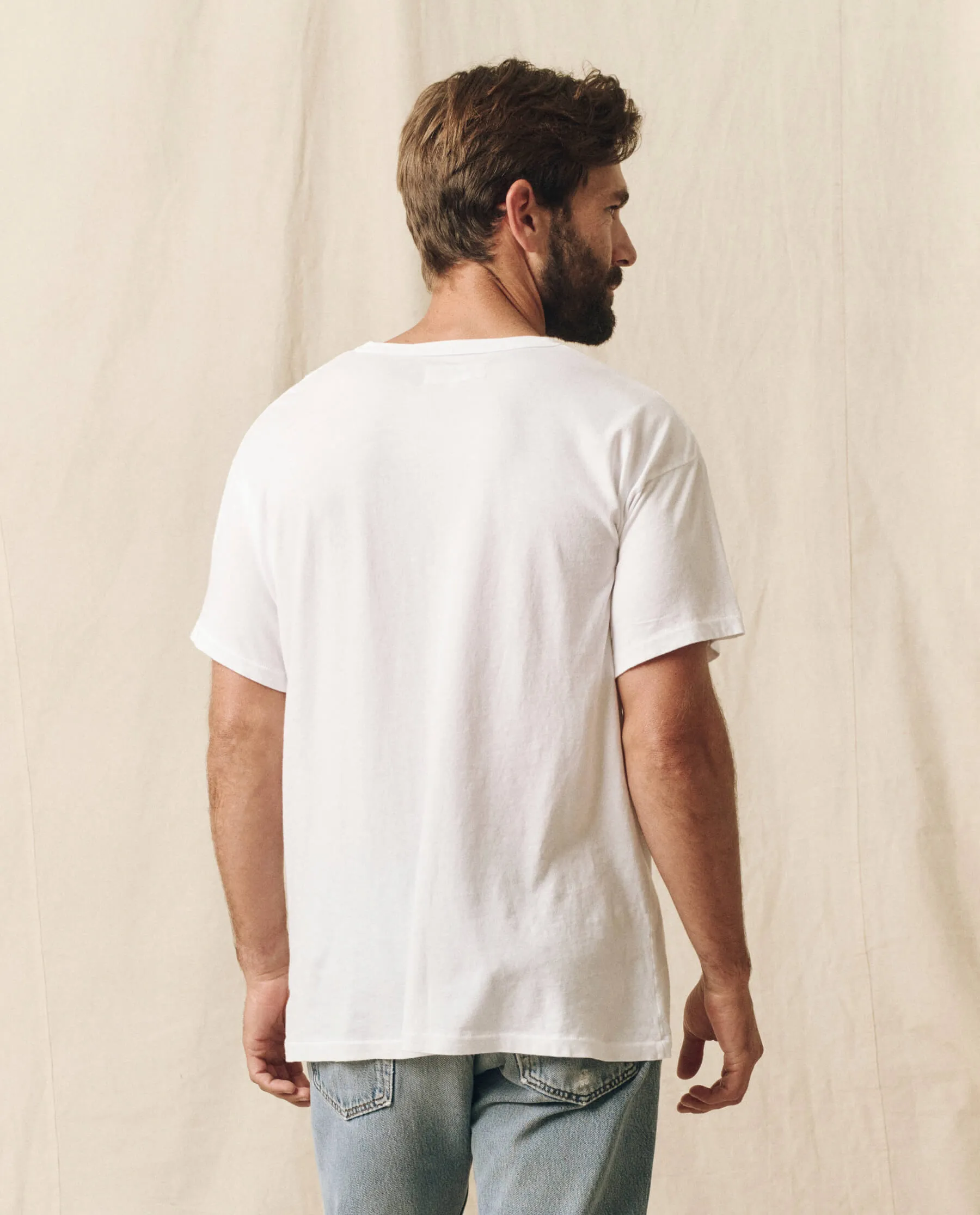 The Men's Pocket Tee. -- True White sold by THE GREAT. product image thumbnail 3