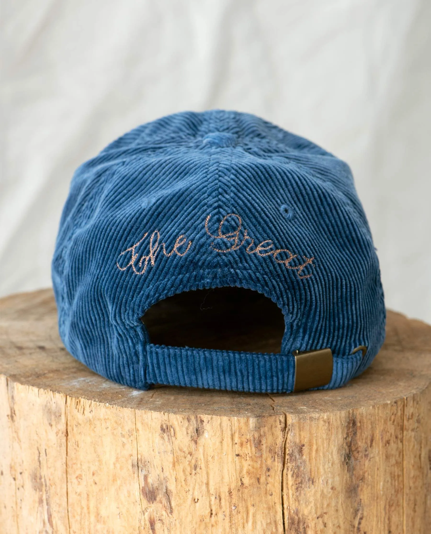 The Baseball Hat. -- True Navy Corduroy sold by THE GREAT. product image thumbnail 4