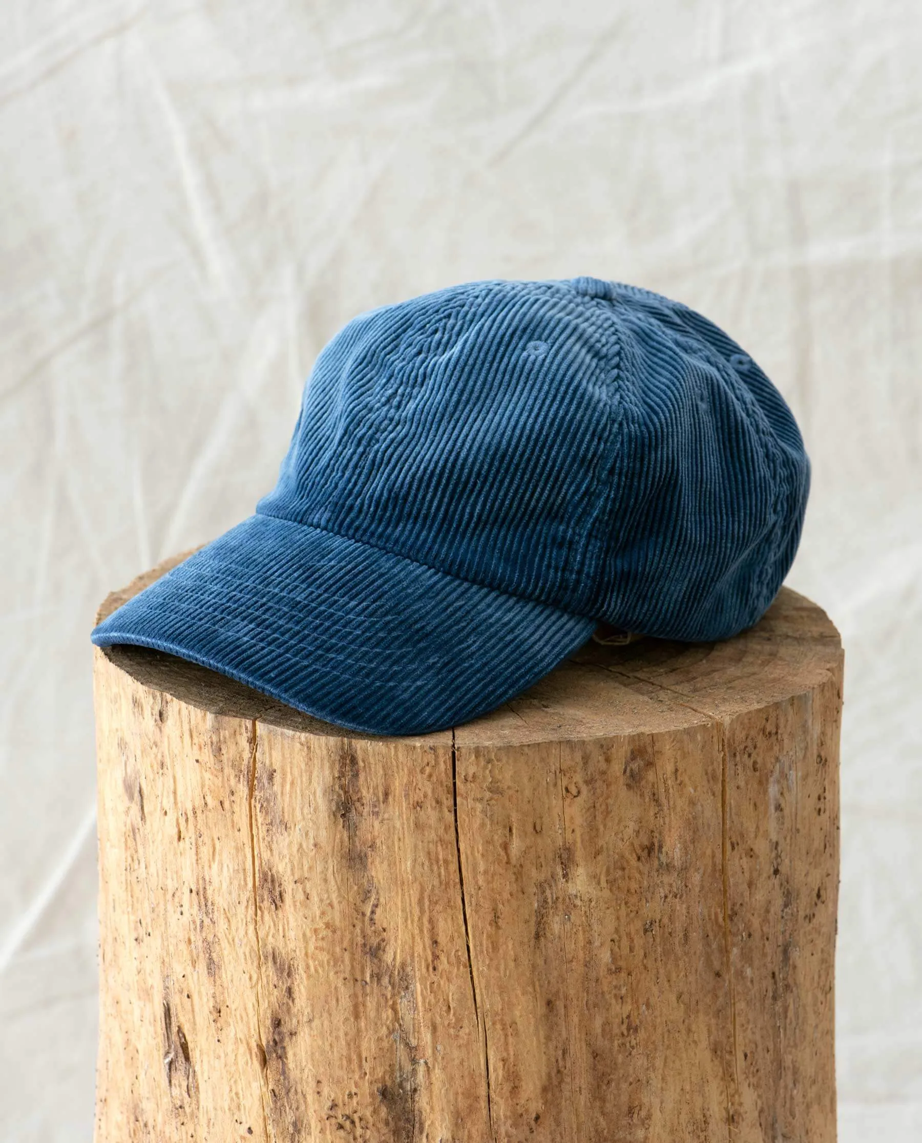 The Baseball Hat. -- True Navy Corduroy sold by THE GREAT.