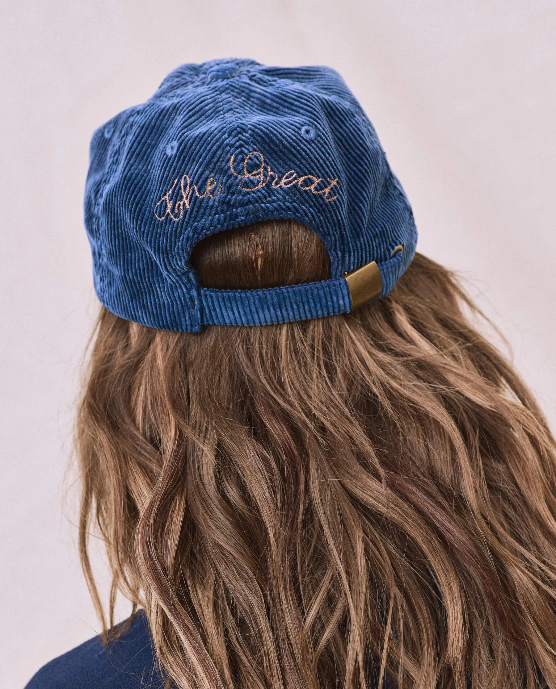 The Baseball Hat. -- True Navy Corduroy sold by THE GREAT. product image thumbnail 3
