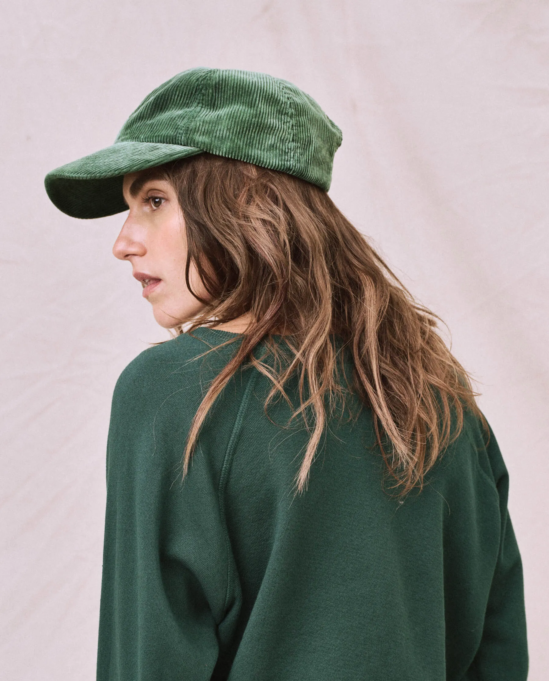 The Baseball Hat. -- Green Grove Corduroy sold by THE GREAT. product image thumbnail 4