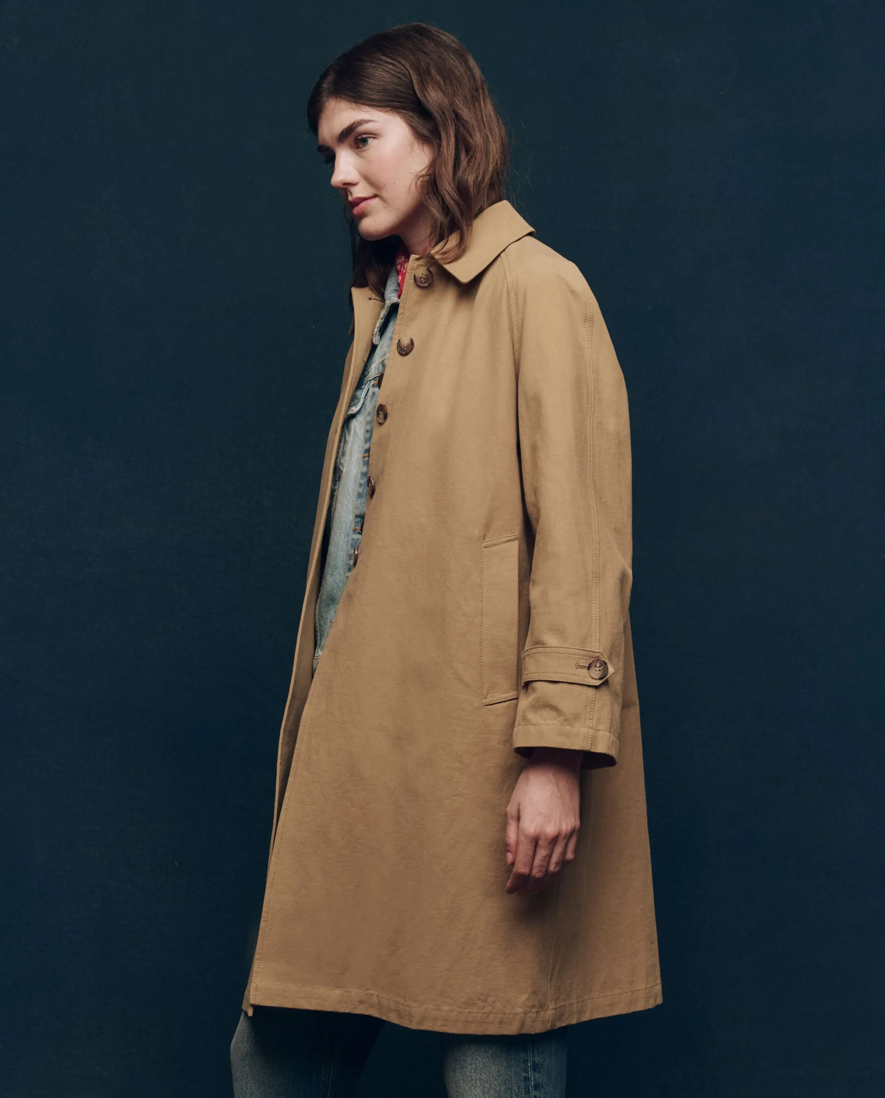 The Trench Coat. -- Khaki sold by THE GREAT. product image thumbnail 3