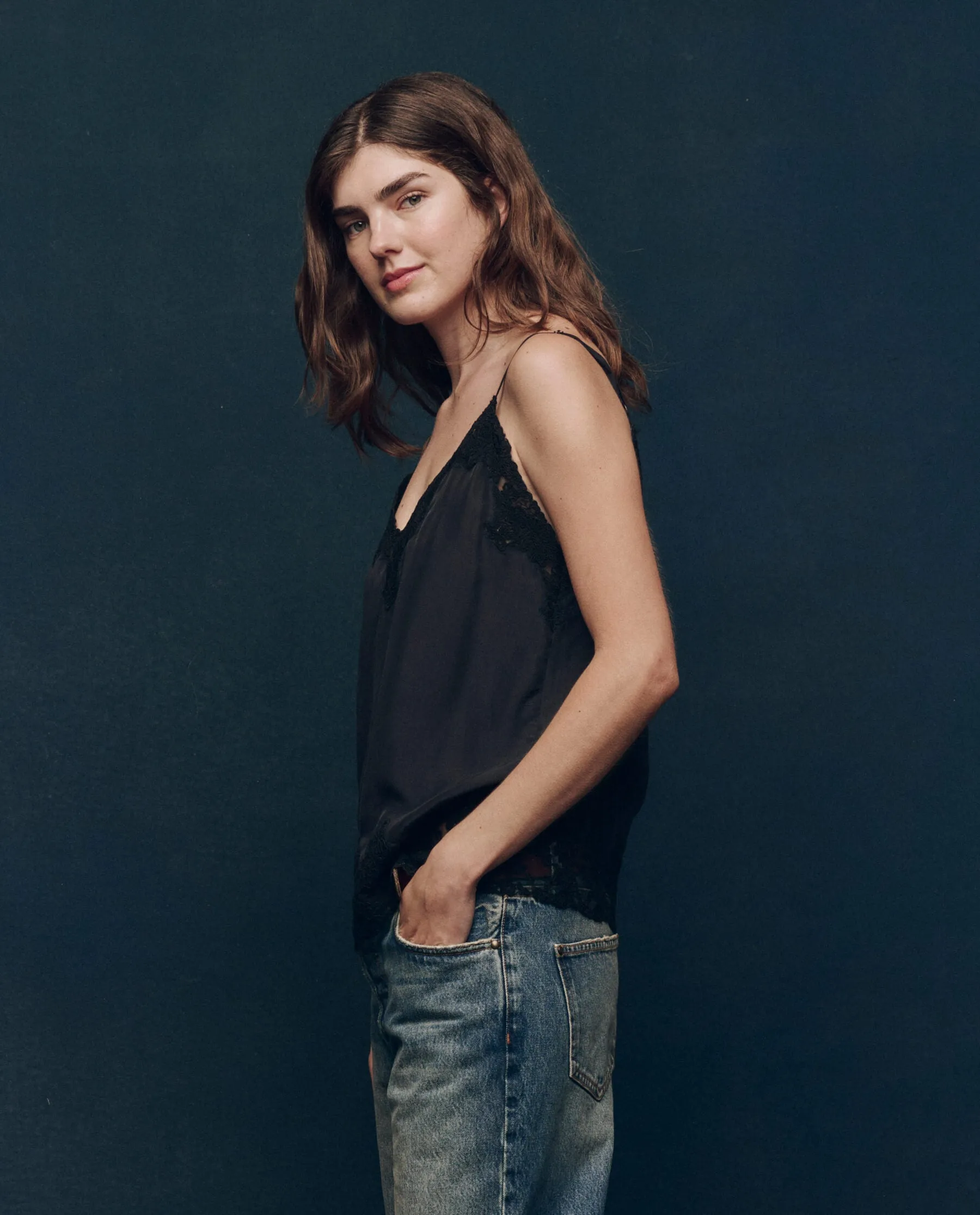 The Legacy Top. -- Black sold by THE GREAT. product image thumbnail 3