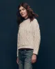 The Classic Cable Pullover. -- Cream sold by THE GREAT.
